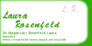laura rosenfeld business card